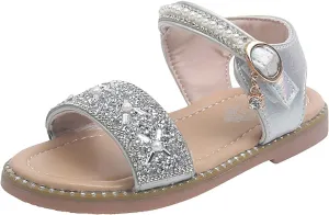 2 Flip Flops Toddler Girl Sandals Easter Flower Girl Dress Shoes Open Toe Little Kid Big Girl Slippers Size 6