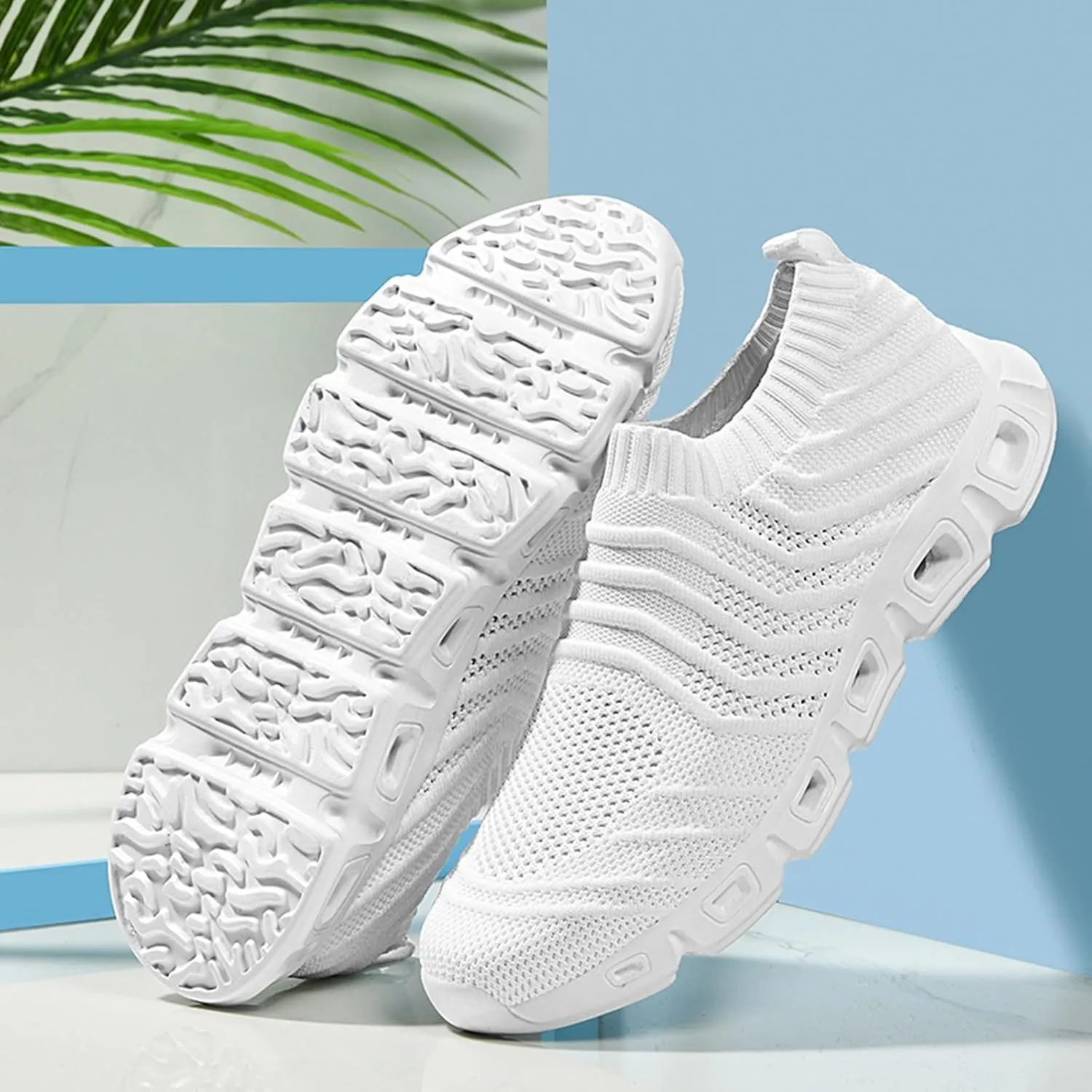 2022 New Men's Hollow Flying Woven Lightweight Breathable Comfortable Decompression Fashion Casual Shoes Men Sneaker Men's FA