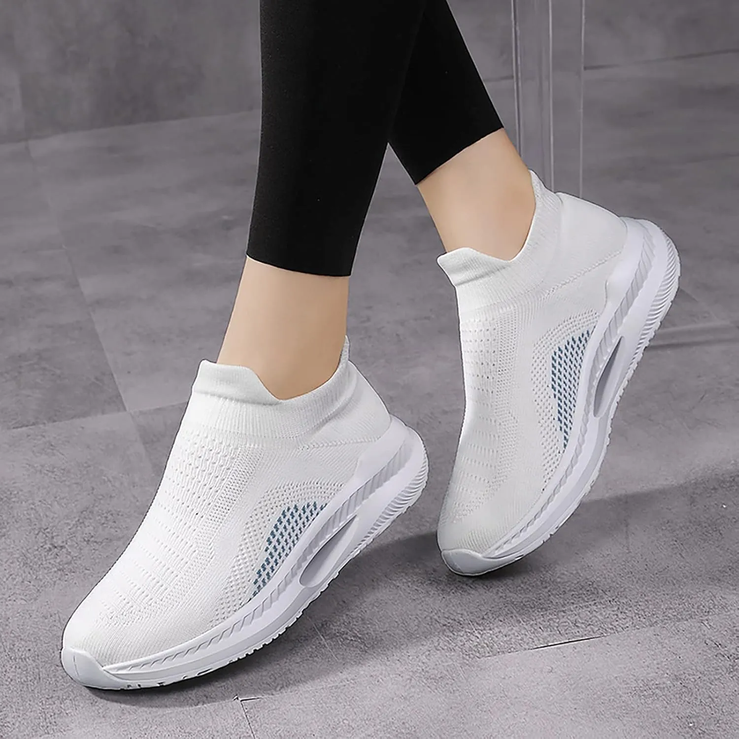 Black Tennis Shoes Women Slip Ons Womens Tennis Shoes Size 8.5 Slip On Casual Shoes for Women 2023 Wide Orthopedic Plantar Fasciitis Shoes Women Black Flats Ropa De Ejercicios para Mujer Gym