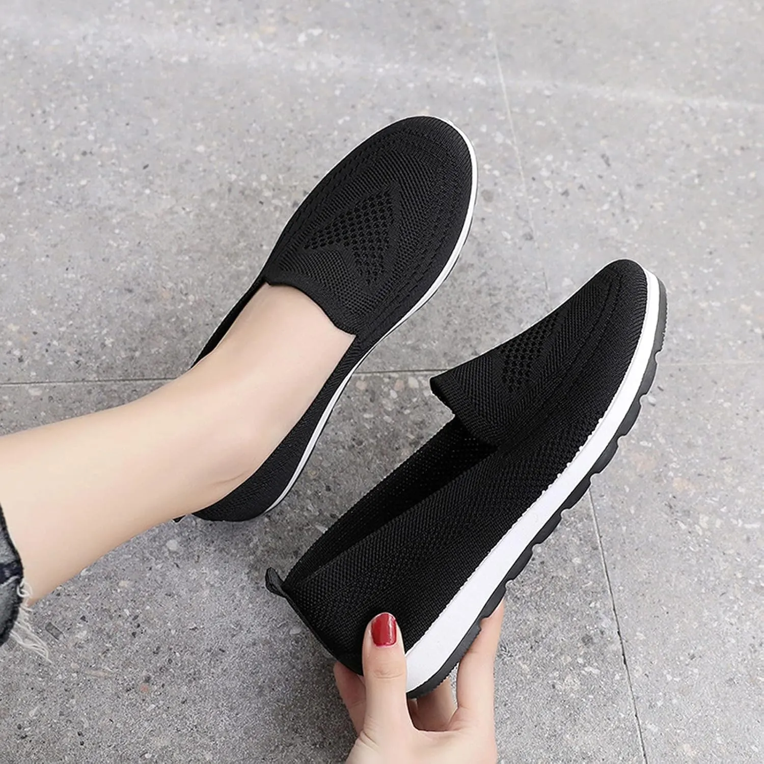 Black Workout Sneakers for Women Womens Black Non Slip Work Shoes Food Service High Top Basketball Shoes for Women Size 8 Womens Shoes Sneakers Wide Width Slip On Sneakers Women Size 10 Wide