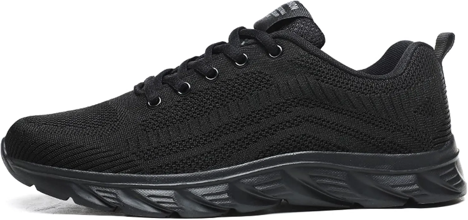 Chunky Sneakers Women Comfy Slip On Shoes for Women Slip On Gym Shoes for Women Wide Width Women's Running Shoes All Black Fashion Sneakers Shoes for Women