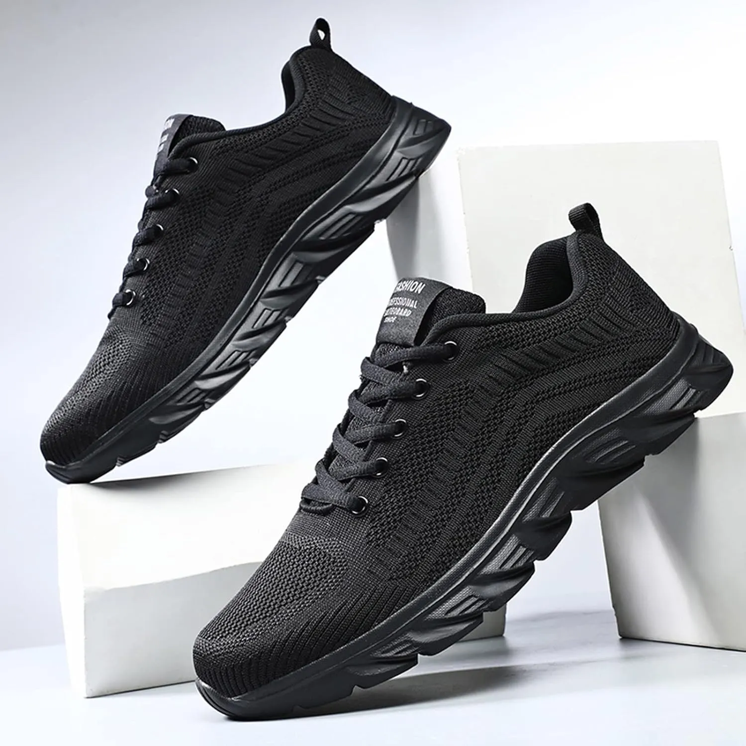 Chunky Sneakers Women Comfy Slip On Shoes for Women Slip On Gym Shoes for Women Wide Width Women's Running Shoes All Black Fashion Sneakers Shoes for Women