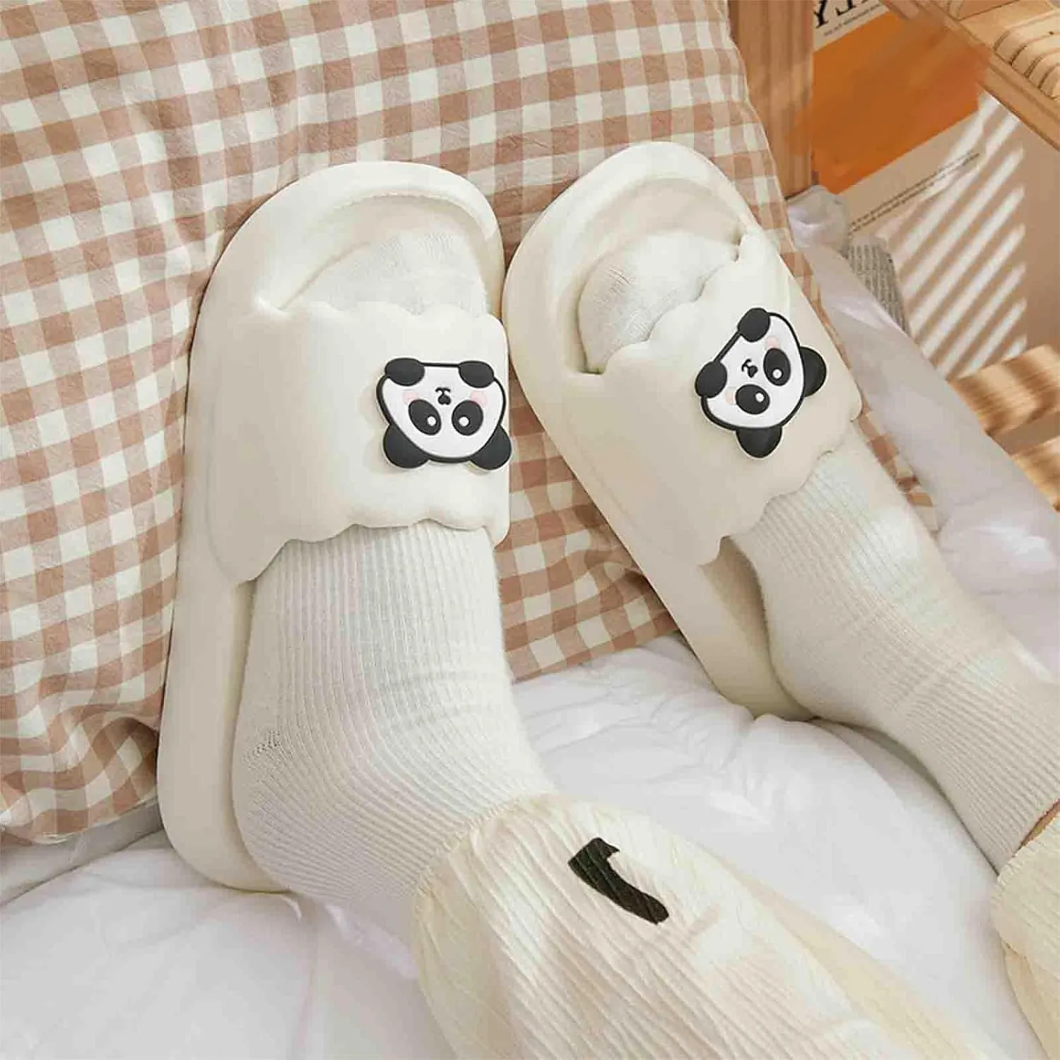 Cloud Slides Mens Pillow Slippers Women and Men Indoor Slipper Shower Shoes Non-Slip Open Toe Shower Slides