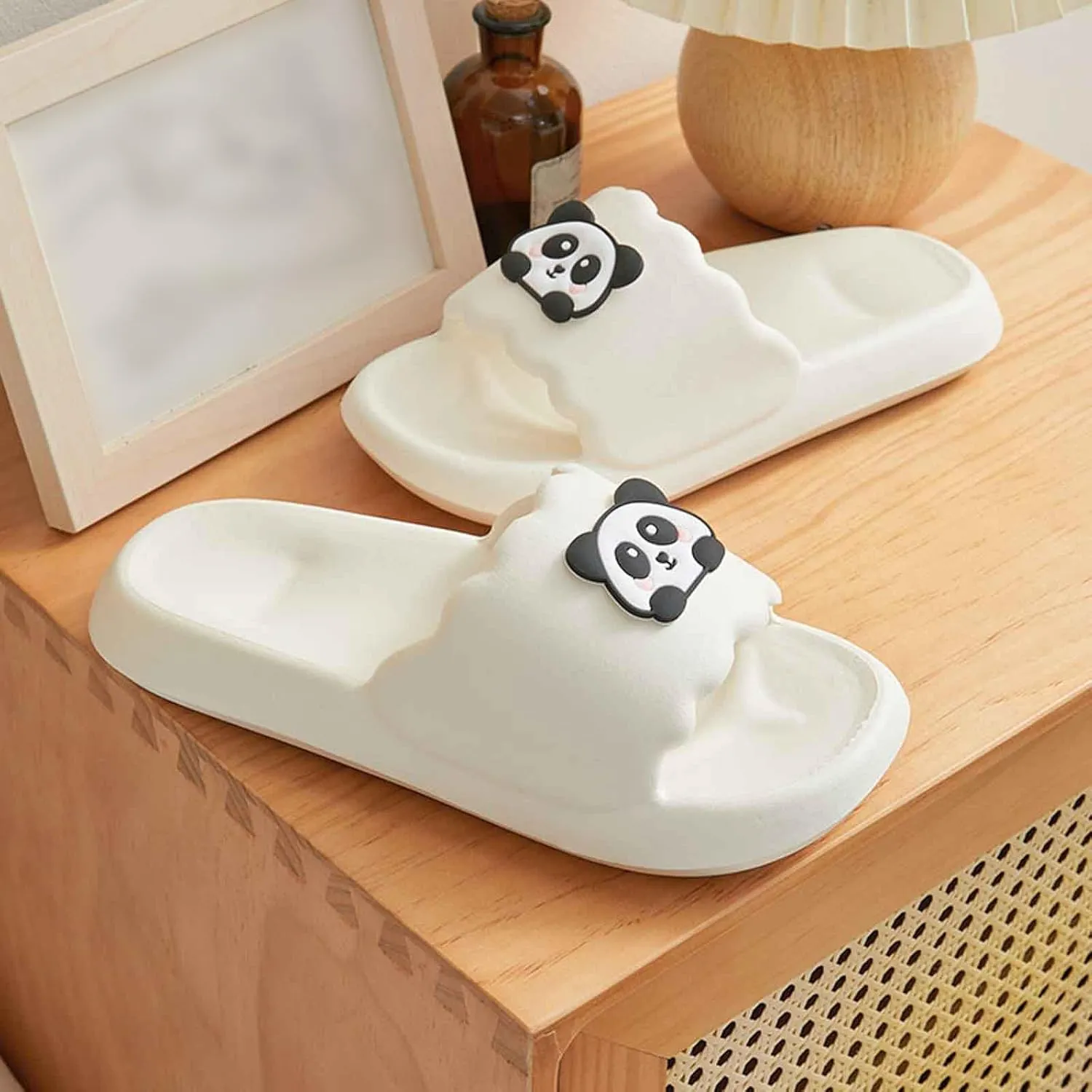 Cloud Slides Mens Pillow Slippers Women and Men Indoor Slipper Shower Shoes Non-Slip Open Toe Shower Slides