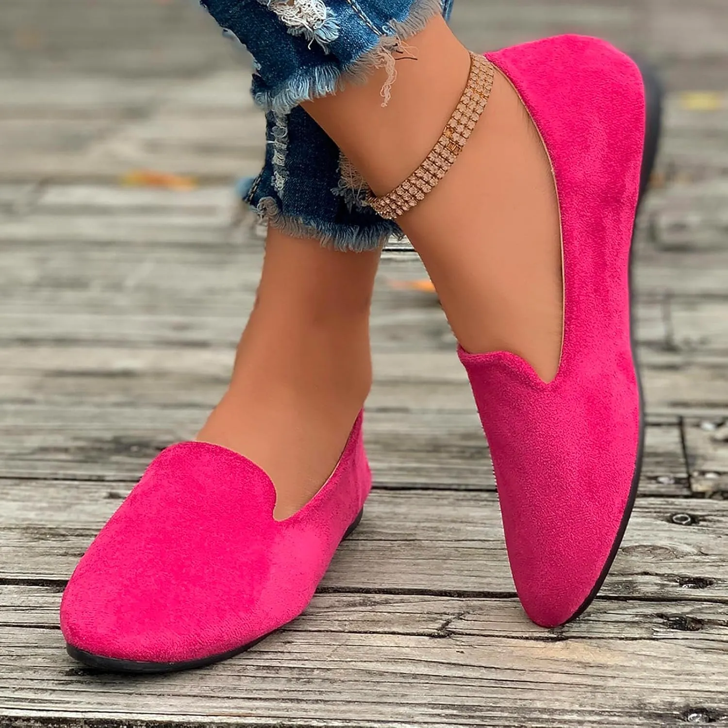 Comfortable Work Shoes Round Toe for Women Dressy Comfortable Slip On Dress Business Casual Shoes for Women