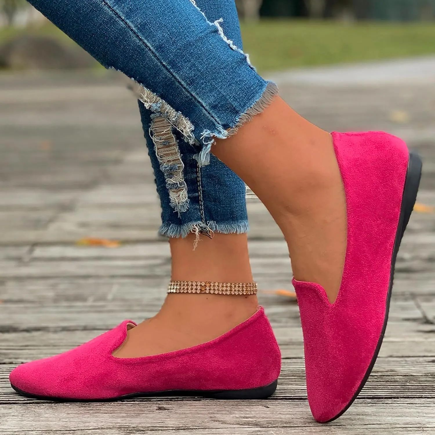 Comfortable Work Shoes Round Toe for Women Dressy Comfortable Slip On Dress Business Casual Shoes for Women
