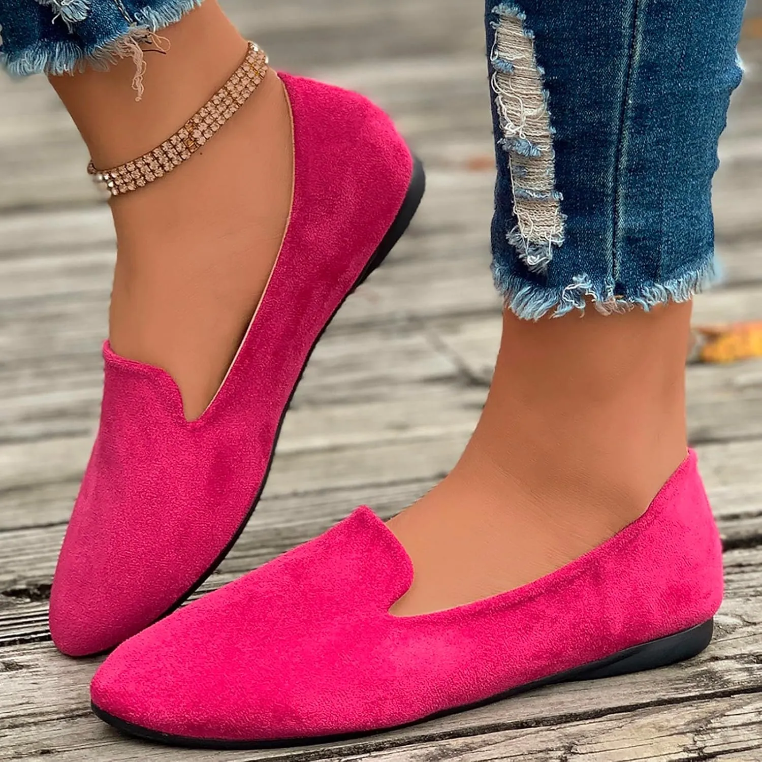 Comfortable Work Shoes Round Toe for Women Dressy Comfortable Slip On Dress Business Casual Shoes for Women