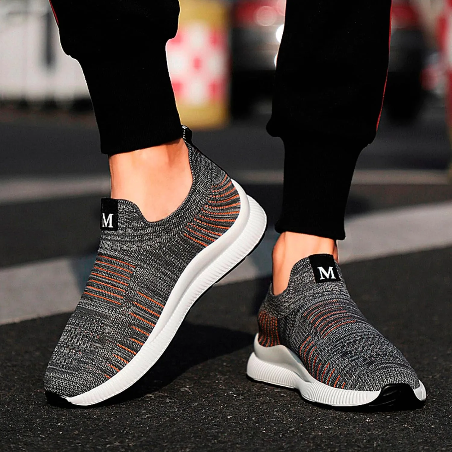 Couple Men's Elevator Shoes Men's Casual Mesh Trainers Lightweight Breathable Lace Up Sports Shoes Mens Fashion Sneaker