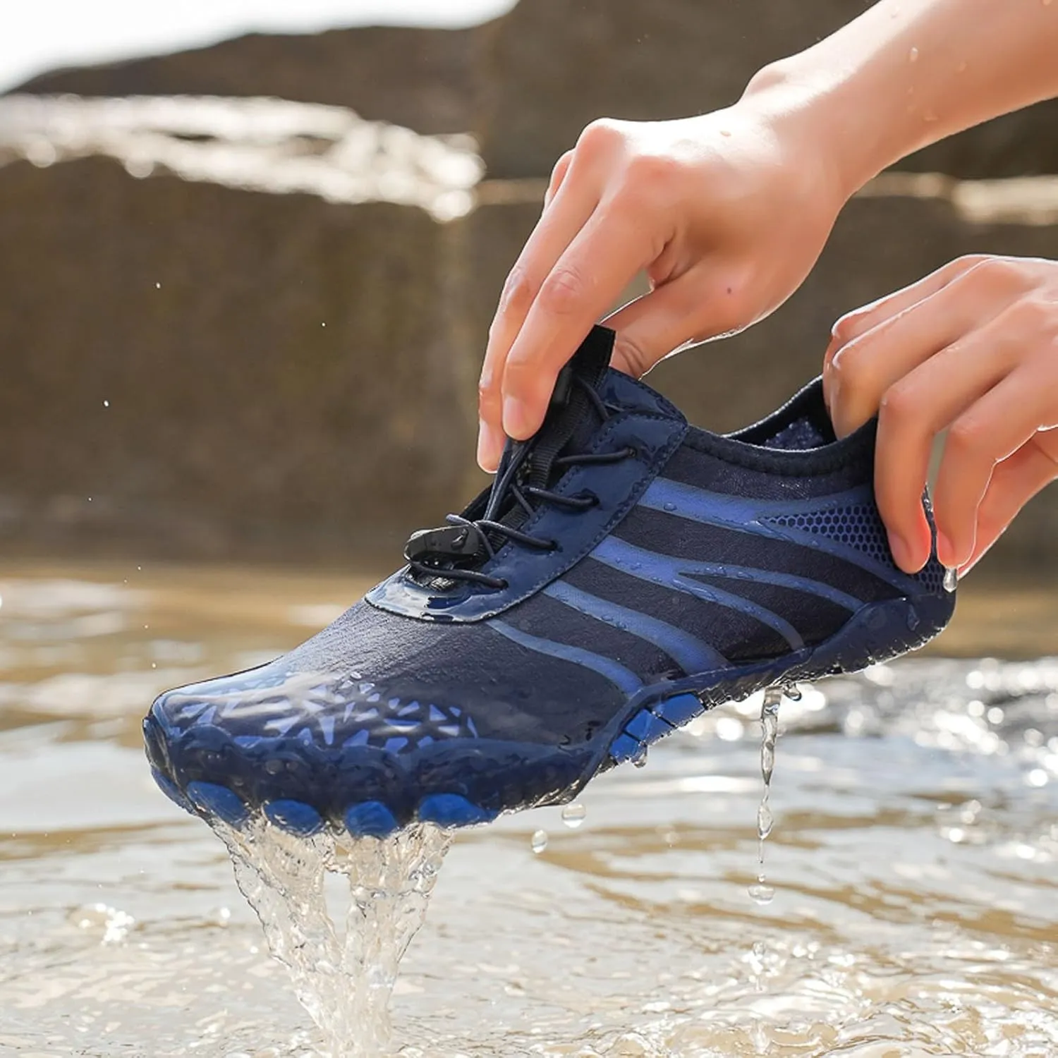 Couples All Seasons Five Finger Water Shoes Swimming Shoes Men and Women Multifunctional Yoga Shoes Barefoot Shoes Women