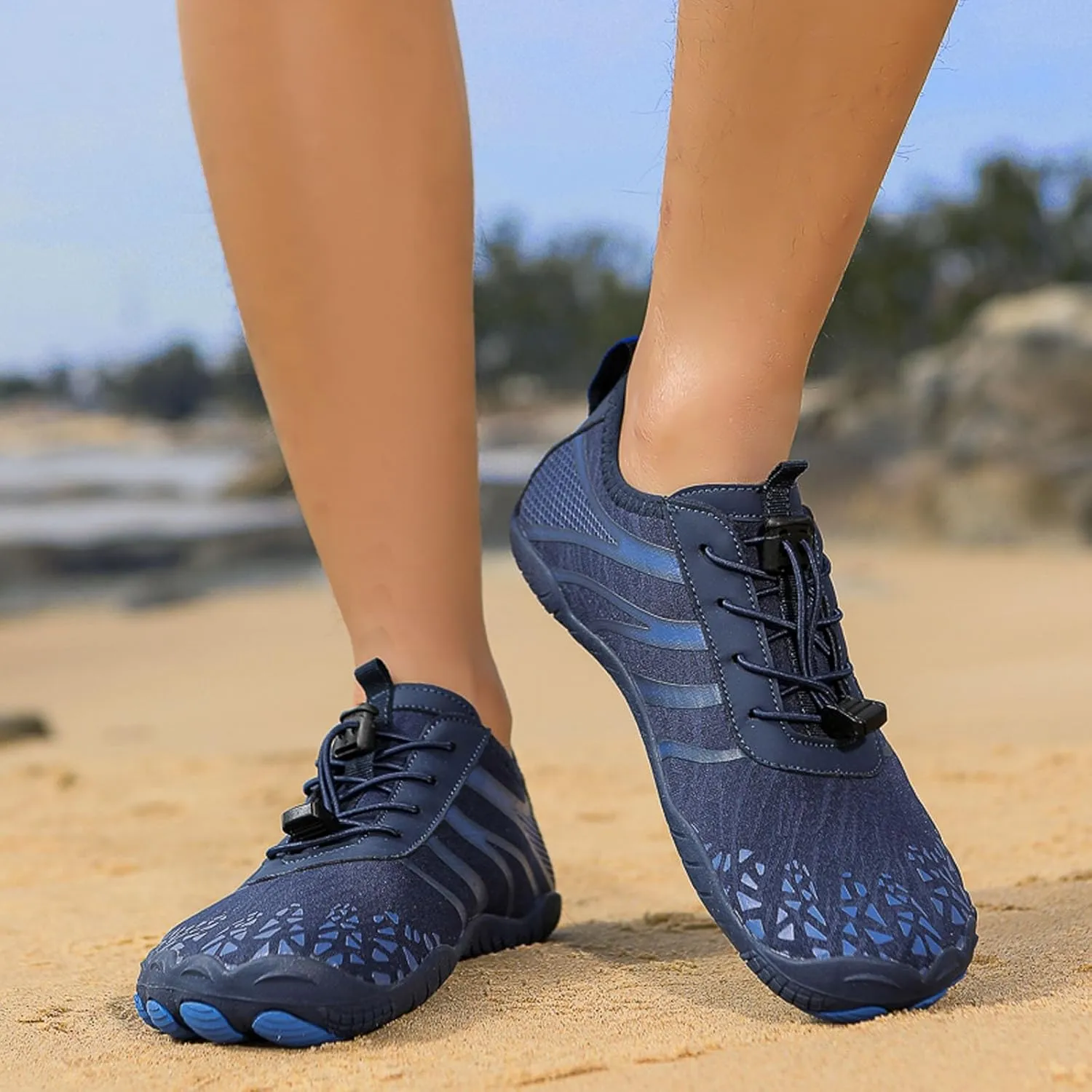 Couples All Seasons Five Finger Water Shoes Swimming Shoes Men and Women Multifunctional Yoga Shoes Barefoot Shoes Women