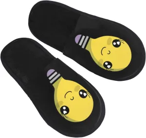 Cute Bulb Slippers Winter Indoor and Outdoor Slipper Warm Cozy Soft Lightweight House Shoes Fuzzy Slip-On Slipper Large