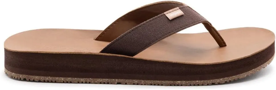 Feelgoodz Men's Zensole Kinderz Water-resistant Vegan Leather/Natural Rubber Flip Flops