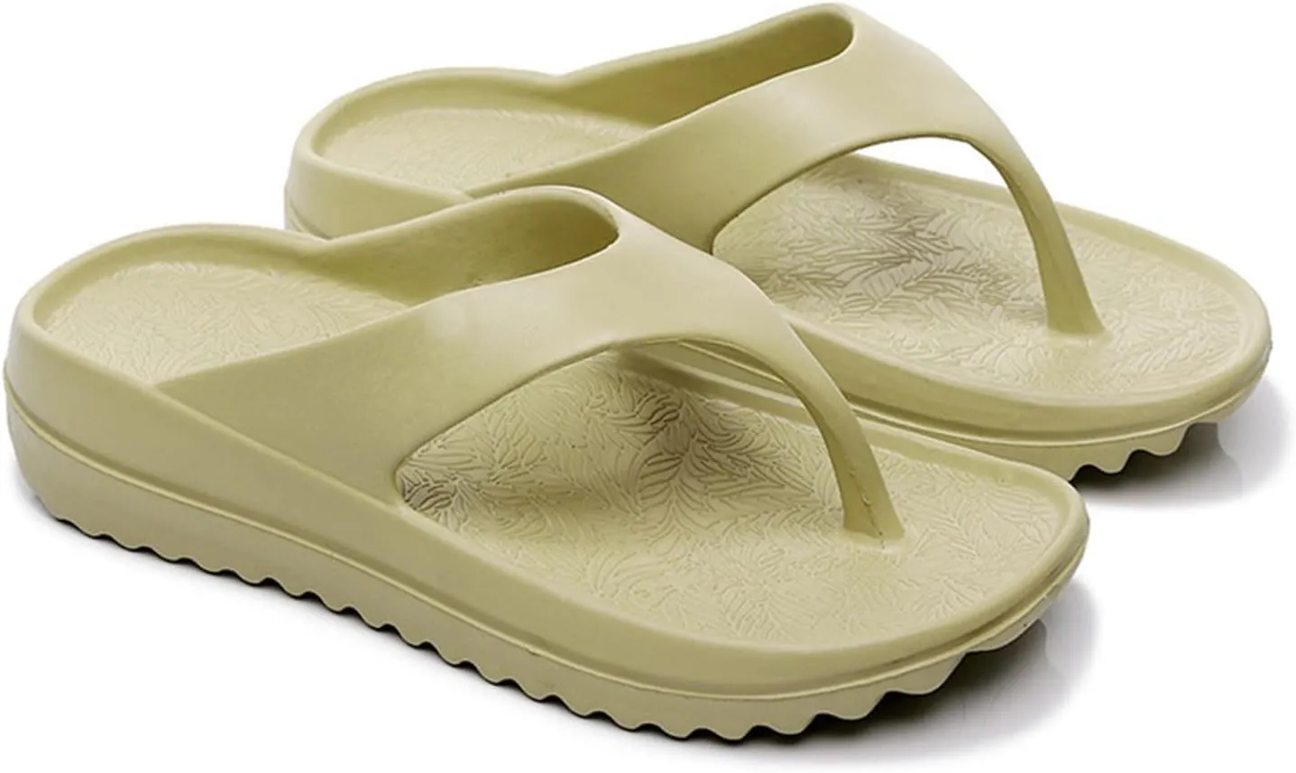 Flip Flops for Women Orthotic Lightweight Slides Sandals Anti Slip Shower Slipper with Arch Support Summer Beach Shoes