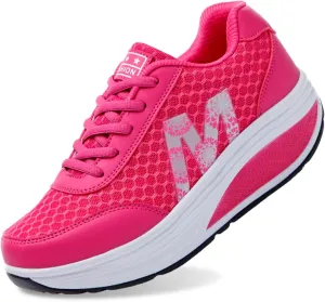 Flying Weaving Sneakers Women 2023 Fall and Winter New Korean Fashion Round Head Lace Up Casual Shoes Thick Bottom Running Shoes Women Walking