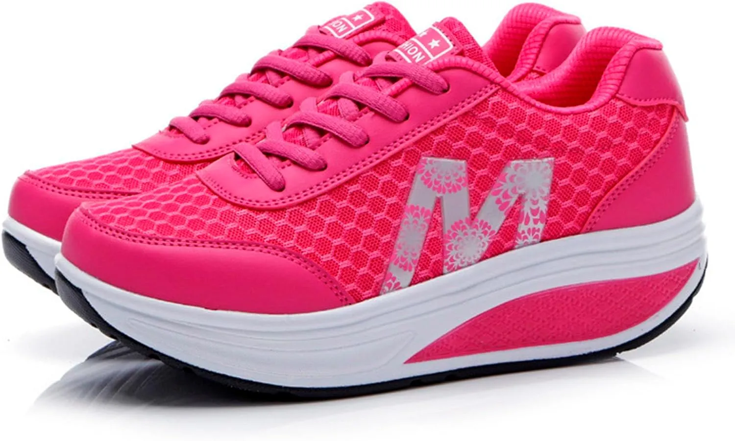 Flying Weaving Sneakers Women 2023 Fall and Winter New Korean Fashion Round Head Lace Up Casual Shoes Thick Bottom Running Shoes Women Walking