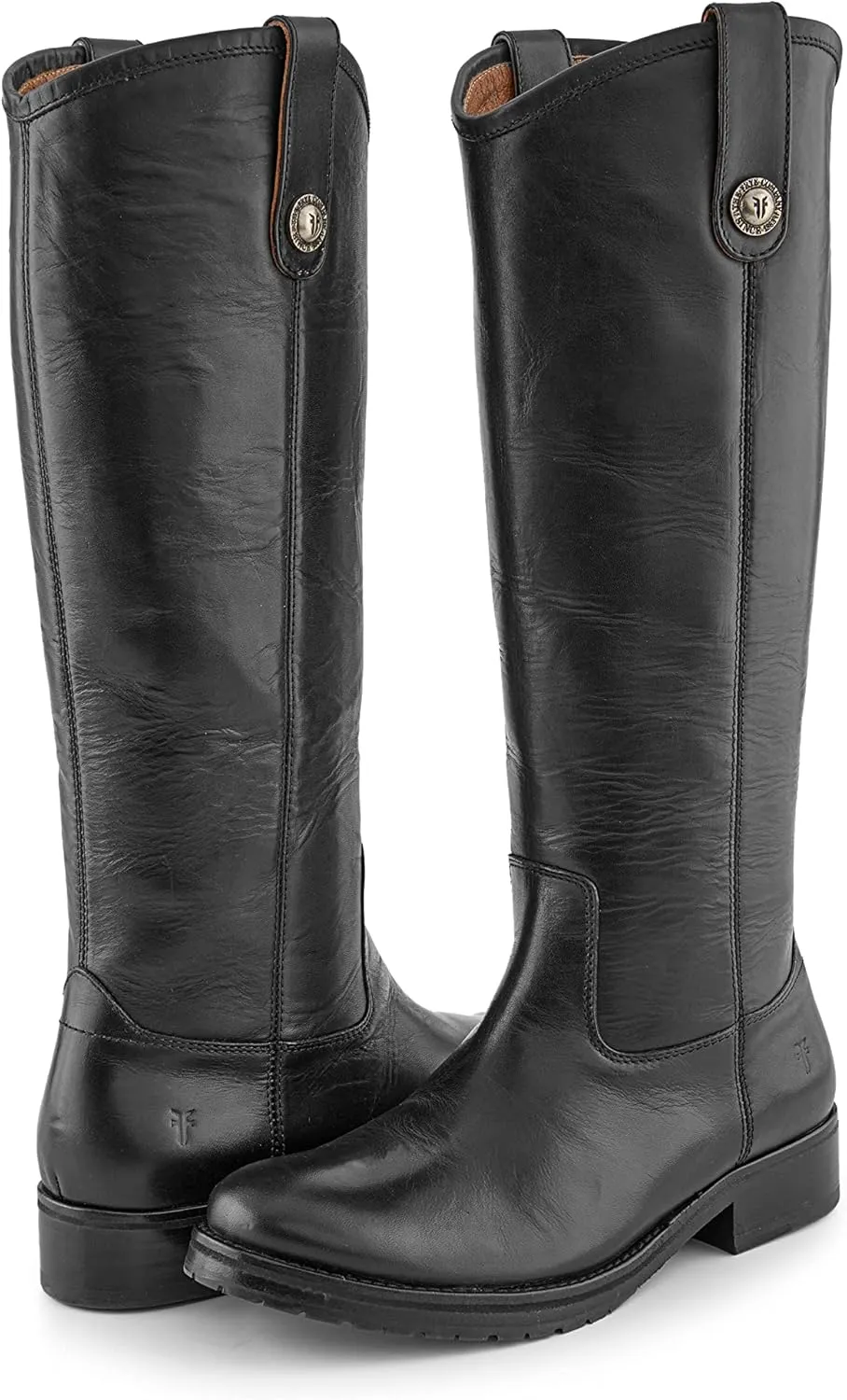 Frye Melissa Button 2 Equestrian-Inspired Tall Boots for Women Made from Hard-Wearing Vintage Leather with Antique Metal Hardware and Leather Outsole  15  Shaft Height