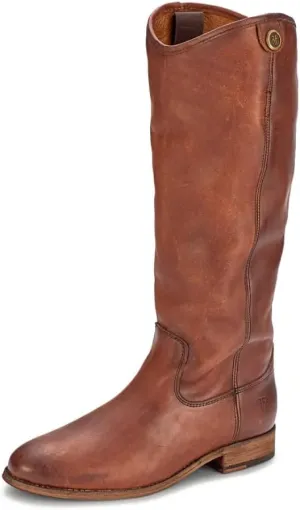 Frye Melissa Button 2 Equestrian-Inspired Tall Boots for Women Made from Hard-Wearing Vintage Leather with Antique Metal Hardware and Leather Outsole  15  Shaft Height