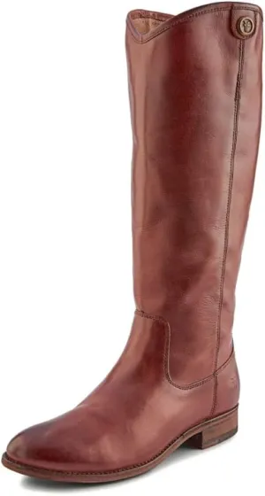 Frye Melissa Button 2 Equestrian-Inspired Tall Boots for Women Made from Hard-Wearing Vintage Leather with Antique Metal Hardware and Leather Outsole  15  Shaft Height