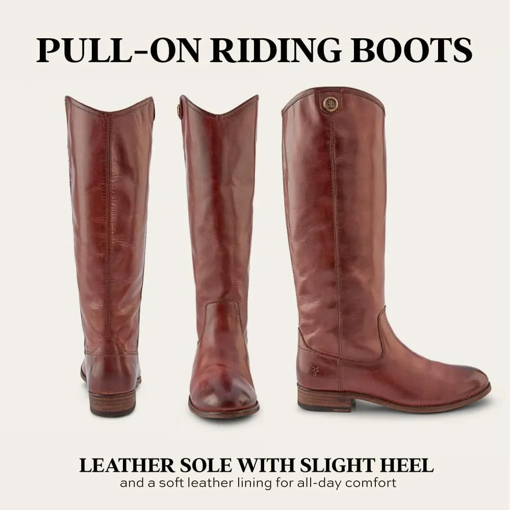 Frye Melissa Button 2 Equestrian-Inspired Tall Boots for Women Made from Hard-Wearing Vintage Leather with Antique Metal Hardware and Leather Outsole  15  Shaft Height