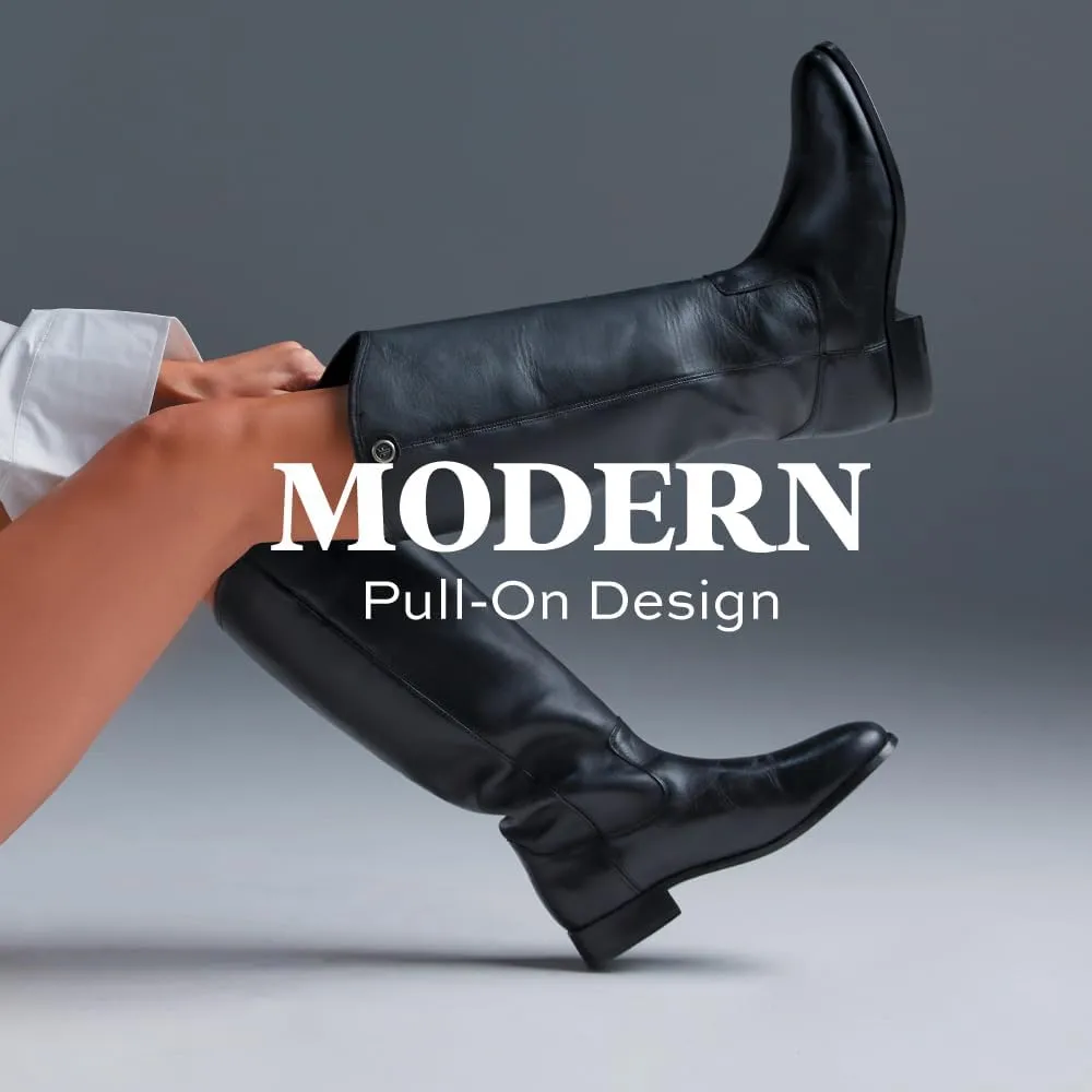 Frye Melissa Button 2 Equestrian-Inspired Tall Boots for Women Made from Hard-Wearing Vintage Leather with Antique Metal Hardware and Leather Outsole  15  Shaft Height
