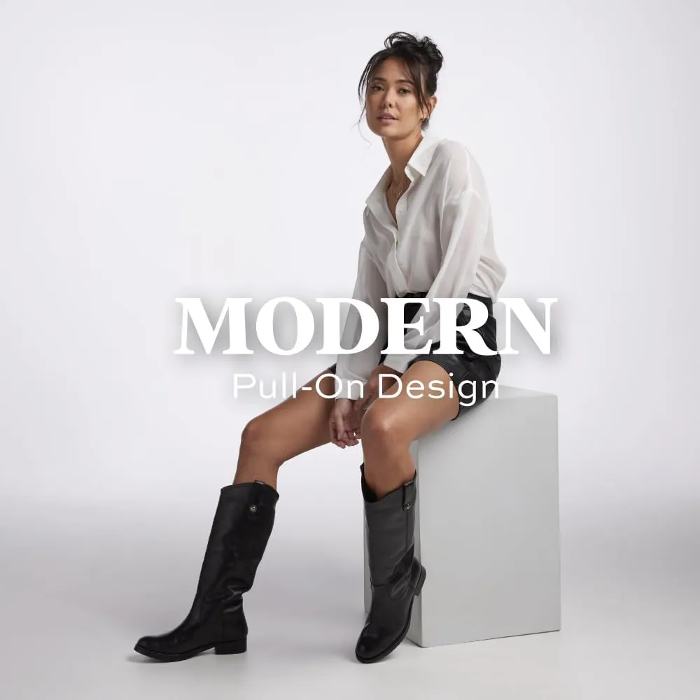 Frye Melissa Button 2 Equestrian-Inspired Tall Boots for Women Made from Hard-Wearing Vintage Leather with Antique Metal Hardware and Leather Outsole  15  Shaft Height