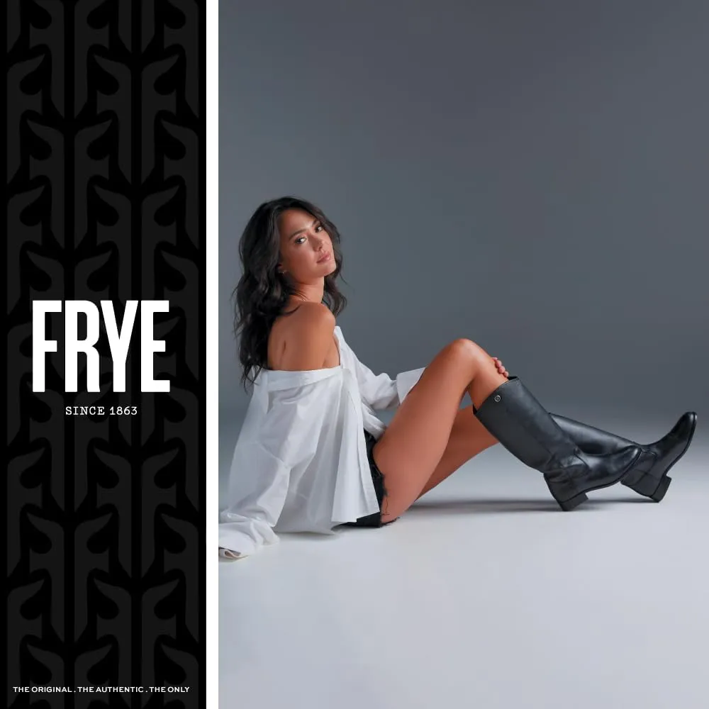 Frye Melissa Button 2 Equestrian-Inspired Tall Boots for Women Made from Hard-Wearing Vintage Leather with Antique Metal Hardware and Leather Outsole  15  Shaft Height