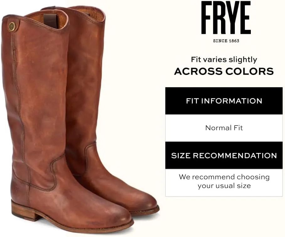 Frye Melissa Button 2 Equestrian-Inspired Tall Boots for Women Made from Hard-Wearing Vintage Leather with Antique Metal Hardware and Leather Outsole  15  Shaft Height