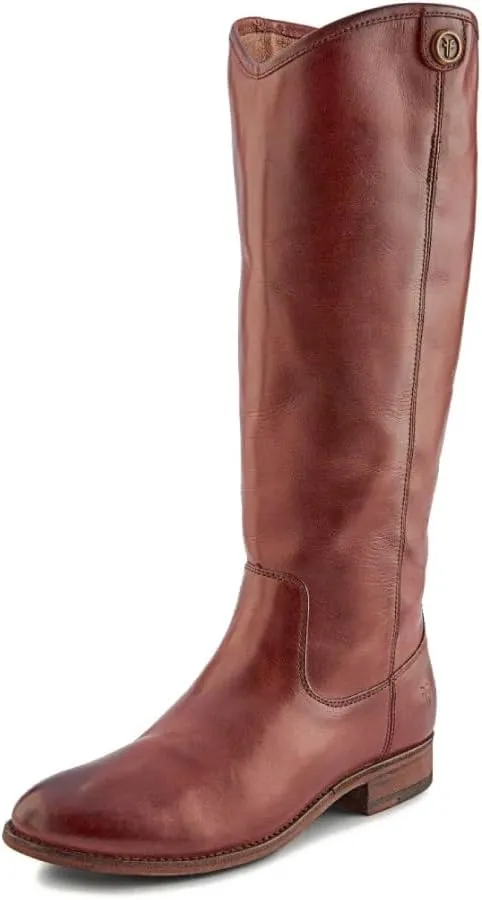 Frye Melissa Button 2 Equestrian-Inspired Tall Boots for Women Made from Hard-Wearing Vintage Leather with Antique Metal Hardware and Leather Outsole  15  Shaft Height