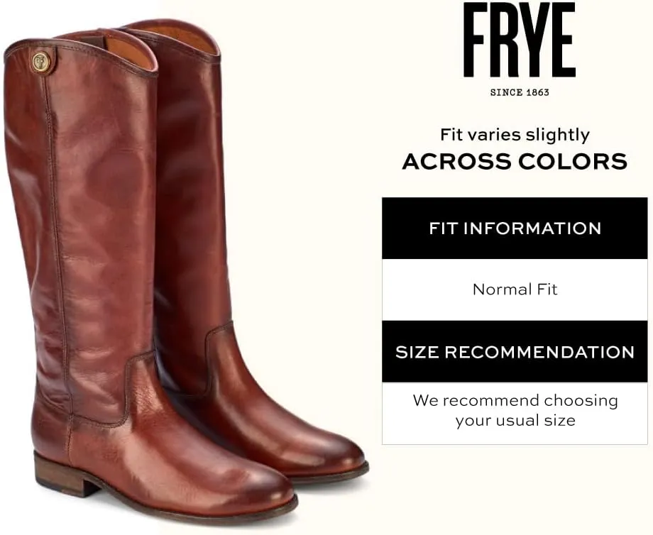 Frye Melissa Button 2 Equestrian-Inspired Tall Boots for Women Made from Hard-Wearing Vintage Leather with Antique Metal Hardware and Leather Outsole  15  Shaft Height