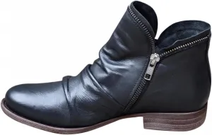 Gibobby Ankle Booties for Women Flat Heel,New Arch Support Ankle Boots Damping Shoes Lace-up Boots Side Zipper Booties