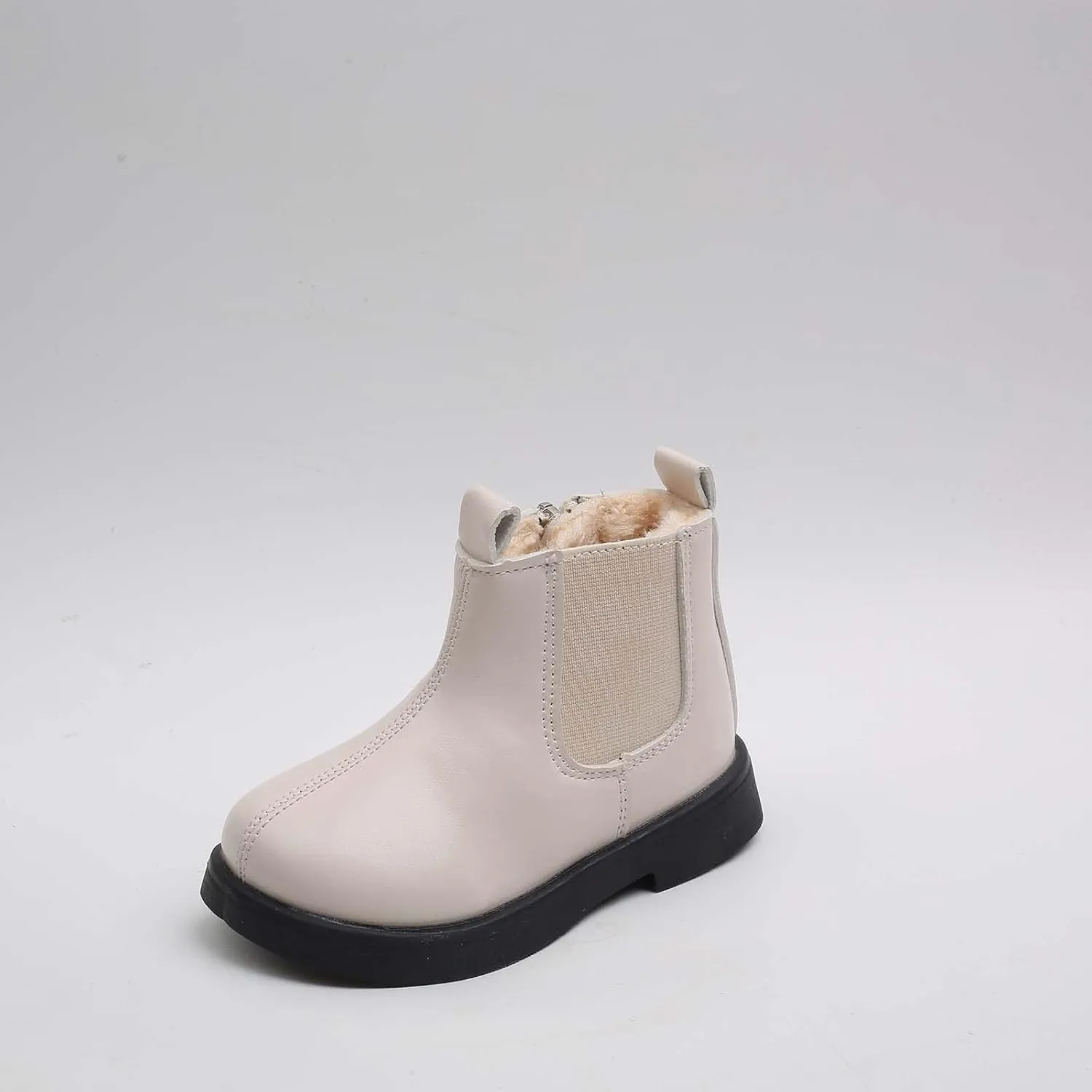 Girl Boots Kids Ankle Boots Side Zipper Boots Low Heel Short Winter Snow Boots Anti-Slip Shoes for Big Kids