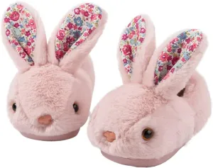 Girls Toddler Slippers Boys House Shoes for Little Kids Cute with Bunny Design Plush Indoor Slippers Non-Slip