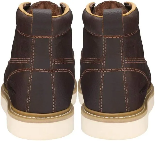 Golden Fox Steel Toe Work Boots Men's 6" Moc Toe Wedge Comfortable Boots for Construction