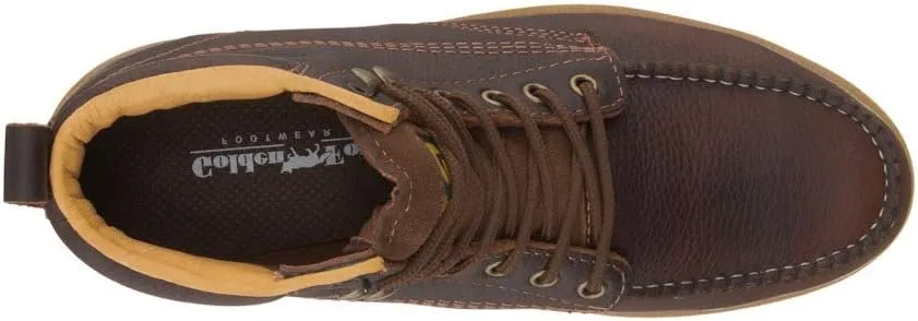 Golden Fox Steel Toe Work Boots Men's 6" Moc Toe Wedge Comfortable Boots for Construction