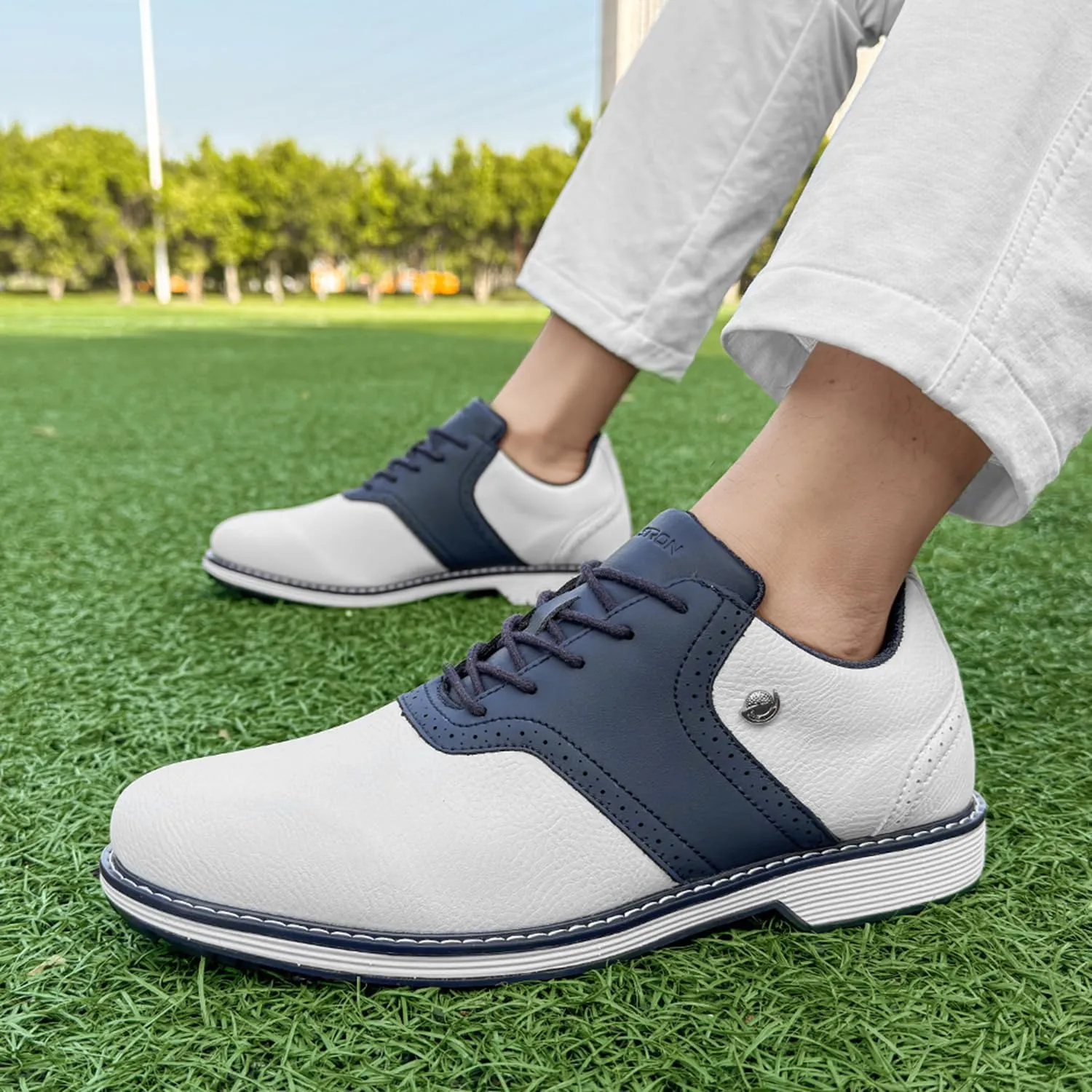 Golf Shoes Men Professional Spikeless Golf Shoes Comfortable Walking Footwears for Golfers