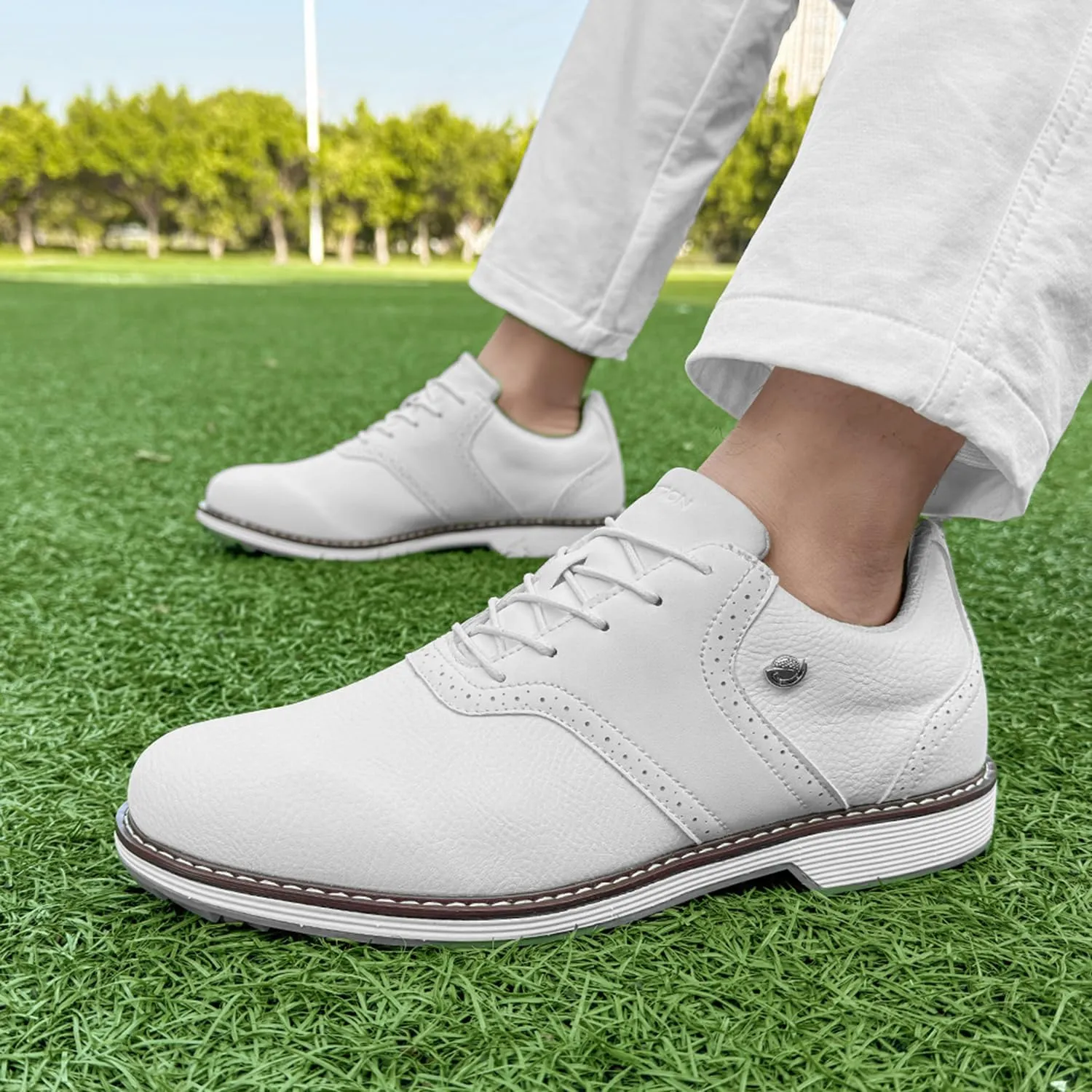 Golf Shoes Men Professional Spikeless Golf Shoes Comfortable Walking Footwears for Golfers