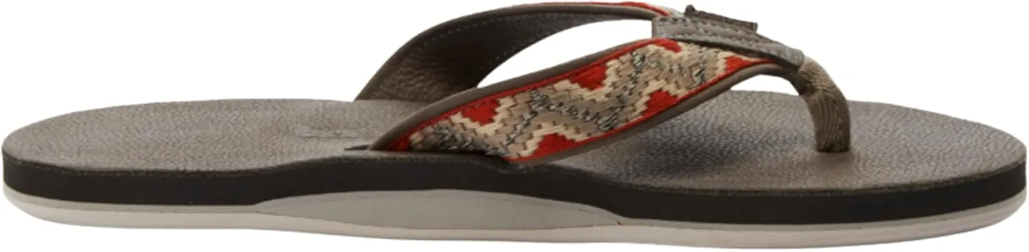 Hari Mari- Fields Camino - Men's Premium Leather Flip Flops with Southwestern Inspired Straps