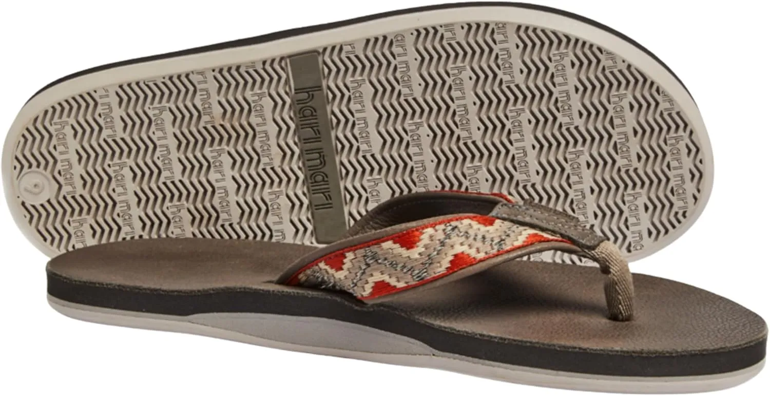 Hari Mari- Fields Camino - Men's Premium Leather Flip Flops with Southwestern Inspired Straps