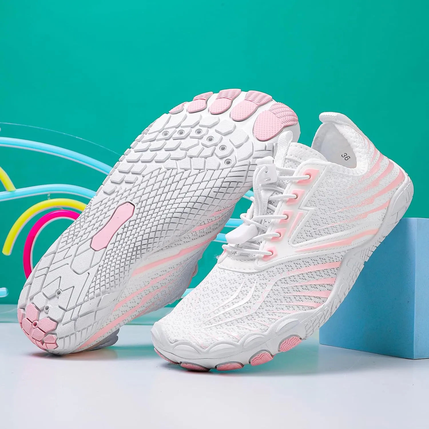 Hike Barefoot Footwear Shoes Unisex Non-Slip Healthy Wide Toe Box Zero Drop Water Shoes Breathable Soft Comfy Trail Footwear Quick Dry Beach Walking Athletic Sneakers