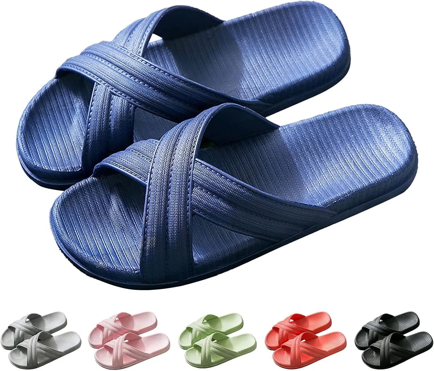 Indoor Slipper Mens Bath Slippers Women and Men Cloud Slides Showers Sandals Drainage Hole Dry Quickly House Home