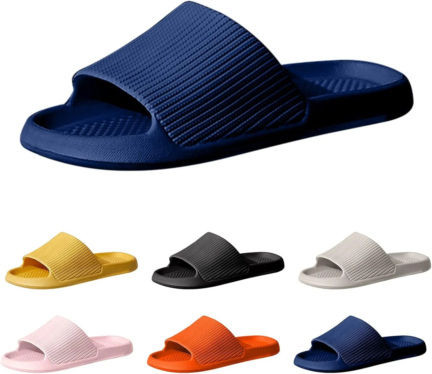Indoor Slippers Slippers for Men Shower Sandals Mens Shower Shoes Slides for Women Non Slip Pool Beach Bathroom Travel