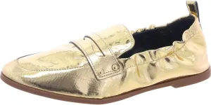 Jessica Simpson Womens Selipa Faux Leather Metallic Loafers