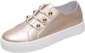 Lausiuoe Christmas Shoes For Women Flats Loafers Slip On Fashion Canvas Sneakers Casual Comfort Non-Slip Walking Shoes
