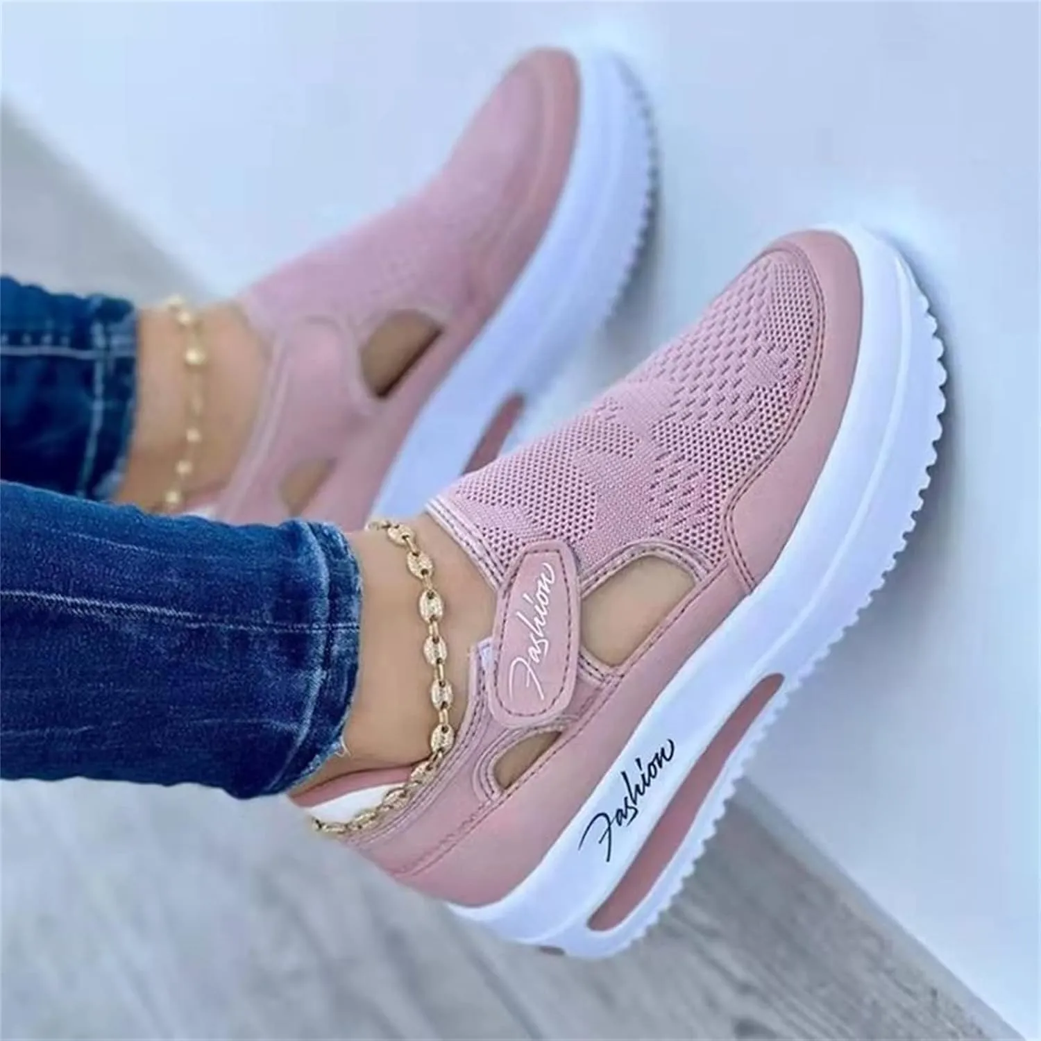 Lausiuoe Sneakers For Women Walking Shoes Comfortable Slip On Fashion Canvas Sneakers Casual Soft Non-Slip Flat Loafers