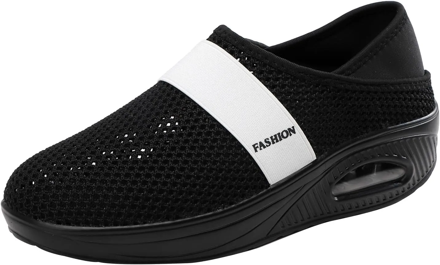 Lightweight Non Slip Sneakers for Men Breathable and Light Outdoor Comfy Walking Shoe Comfortable Stretch Shoes