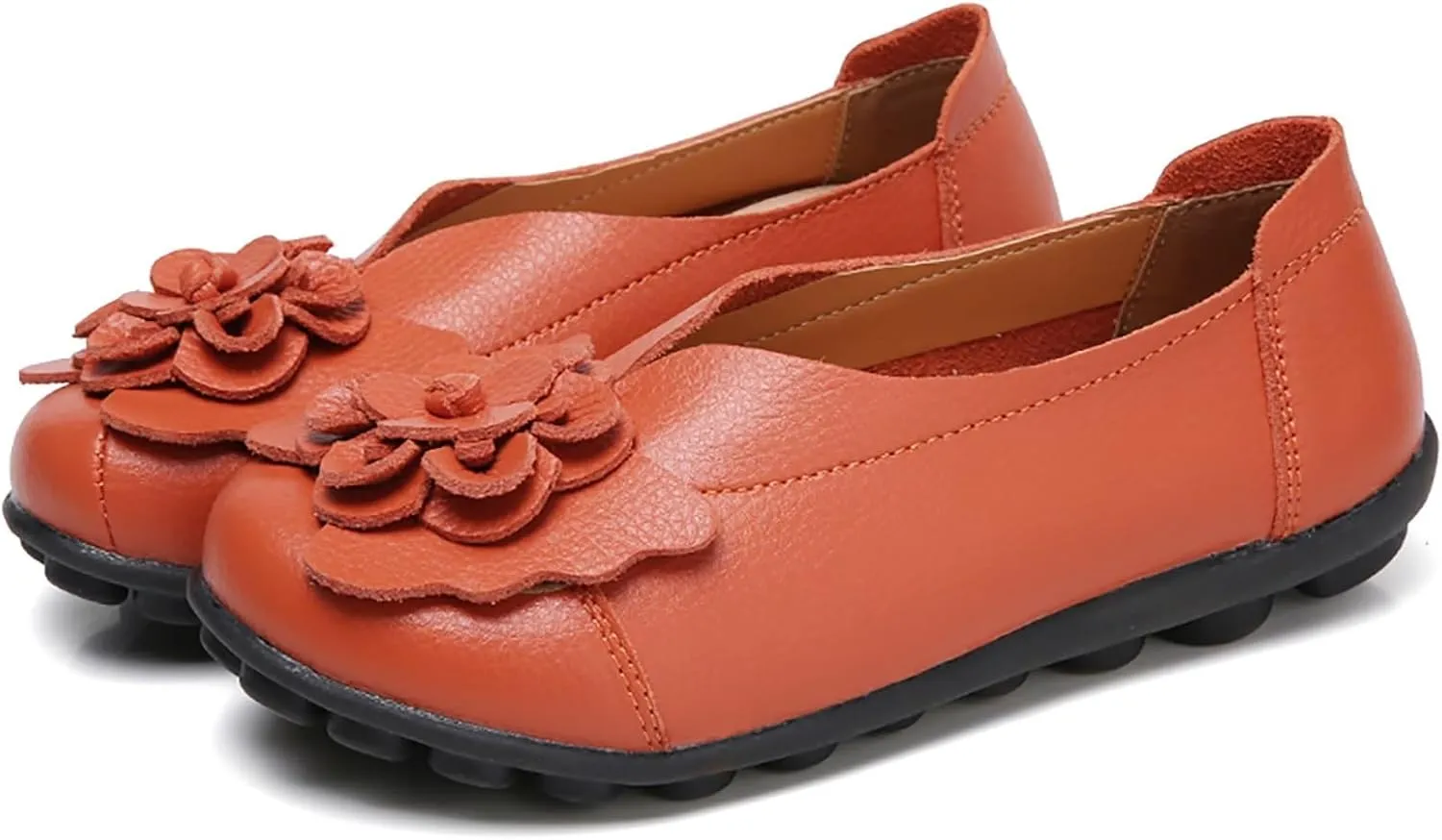 Loafers for Women Comfort Flowers Slip on Soft Sole Flat Lightweight Closed Toe Moccasins Driving Flats Casual Work Office Shoes