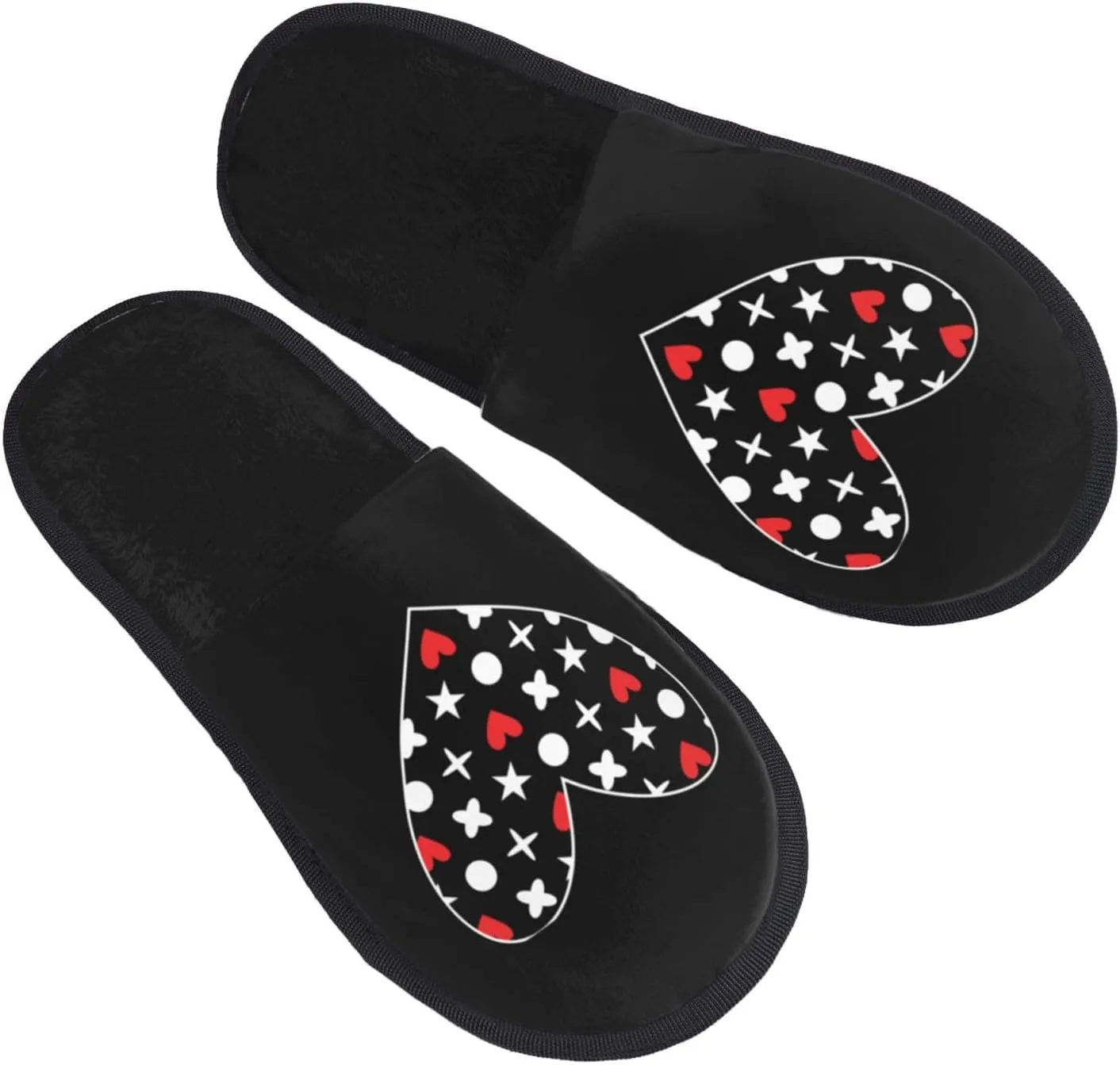 Love Slippers Winter Indoor and Outdoor Slipper Warm Cozy Soft Lightweight House Shoes Fuzzy Slip-On Slipper Large