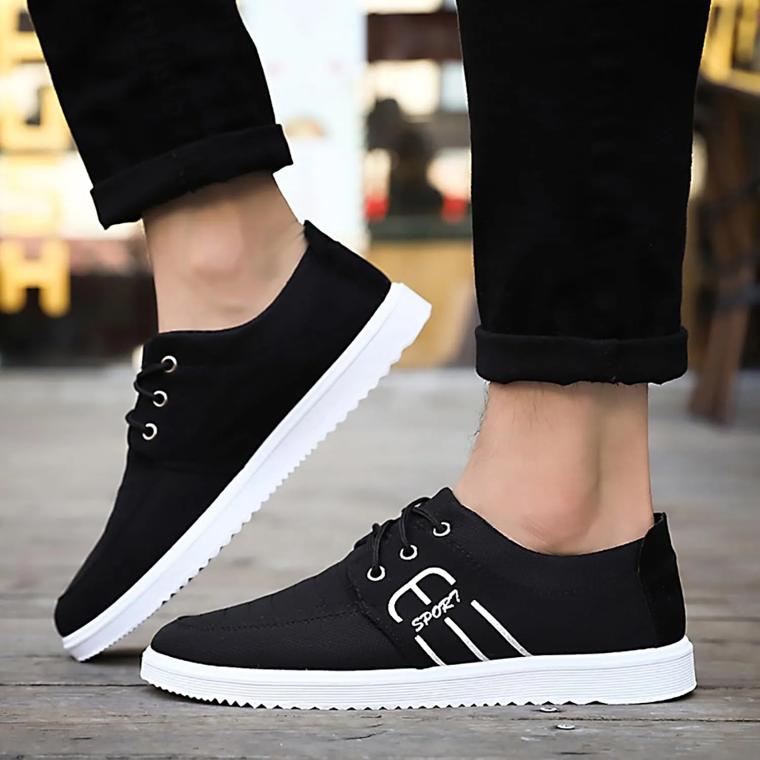 Men's Breathable Stretch Workout Shoes Outdoor Athletic Lace Up Hiking Shoe Men's Lightweight Cushion Sneakers