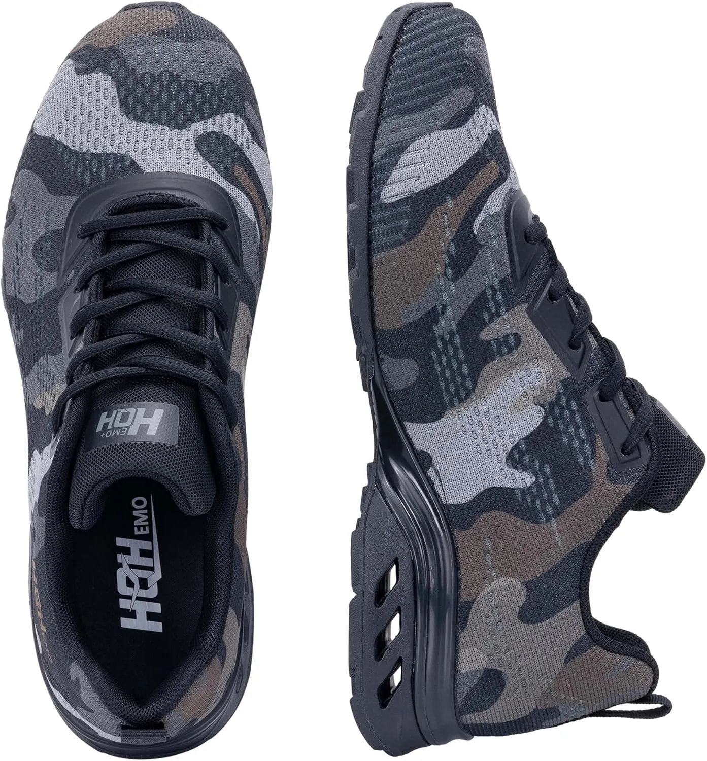 Mens Camo Shoes Fashion Sneakers | Tennis Walking Shoes | Trail Running Shoes for Men | SNAXE 1.0 Non-Slip Gym Jogging Road Running Shoes | Cross-Training Athletic Workout Outdoor Size US 7-12