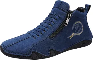 Men's Classic Casual Walking Shoes Comfortable Breathable Stretch Canvas Slip on Sneaker Versatile Elderly Shoes